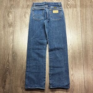 Vintage Wrangler High Waisted Straight Leg 26 x 30 Denim Jeans Medium Wash